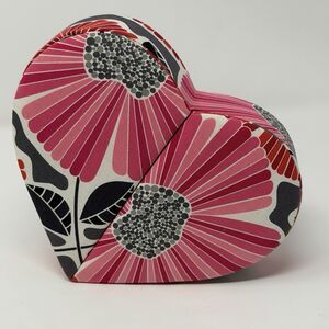 Vera Bradley Heart to Heart Jewelry Case Cheery Blossoms Floral Fabric RETIRED